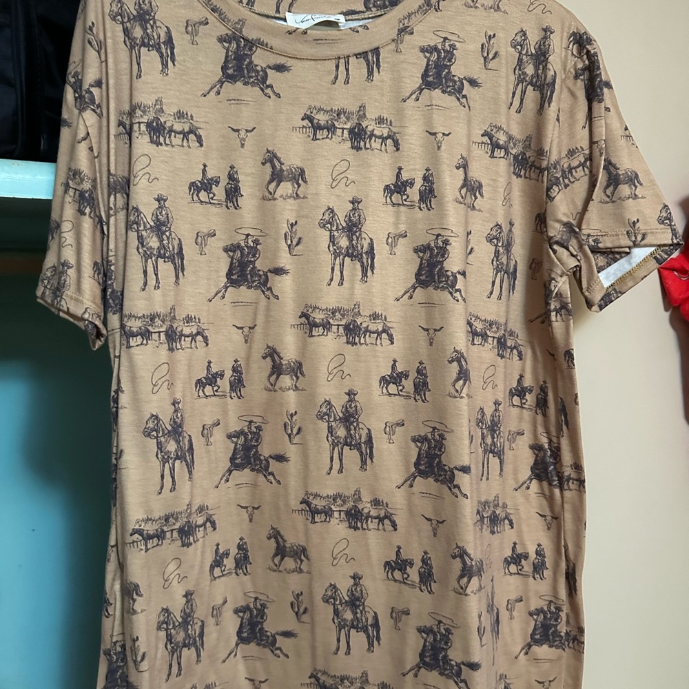 Rodeo Graphic Tan Shirt